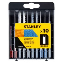 STANLEY STA28020 10dílná sada pilových listů HCS-HSS do dřeva a kovu, uchycení "U