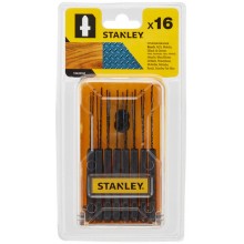 STANLEY STA28160 16dílná sada pilových listů HCS-HSS do dřeva a kovu, uchycení "T"