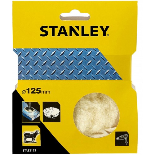 STANLEY STA32122 Lešticí vlněný kotouč - beránek 125mm STANLEY STA32122 Lešticí vlněný kotouč - beránek 125mm