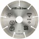 STANLEY STA38107 Diamantový kotouč segmentový na beton/cihly 125 x 22,2 mm