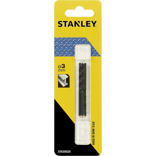 STANLEY STA50020 Vrták do kovu HSS-R 3,0 x 61-33mm (3ks) STANLEY STA50020 Vrták do kovu HSS-R 3,0 x 61-33mm (3ks)