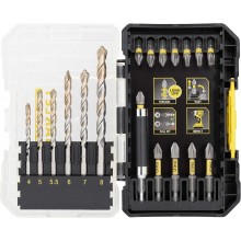 STANLEY STA88552 FatMax 19dílná sada přesných vrtáků do zdiva a bitů