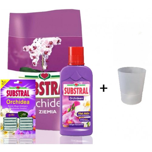 SUBSTRAL Balíček pro Orchideje + bílý obal ZDARMA SUBSTRAL Balíček pro Orchideje + bílý obal ZDARMA