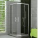RONAL TED2 TOP-Line rohový vstup 90-120cm, pravý díl, aluchrom/čiré TED2DSM25007