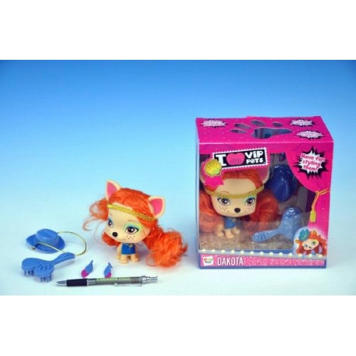 Mazlíček Dakota VIP PETS 11cm s doplňky 00028916 Mazlíček Dakota VIP PETS 11cm s doplňky 00028916