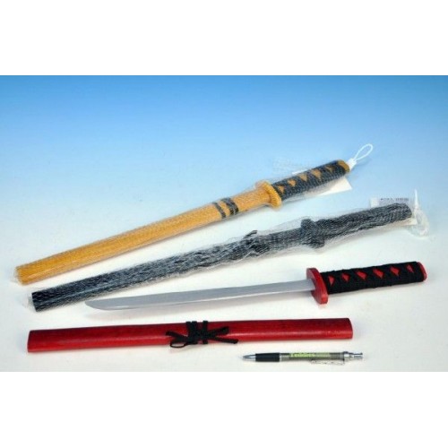 WIKY Ninja Meč, dřevo, 53cm, 3 různé barvy 49110646 WIKY Ninja Meč, dřevo, 53cm, 3 různé barvy 49110646