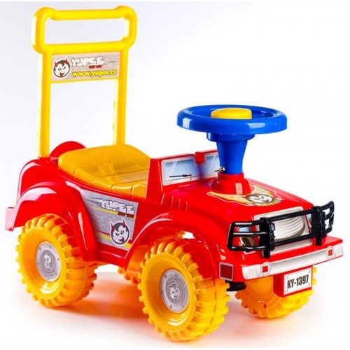 Odrážedlo auto Jeep Yupee červené od 12 do 35 měsíců 00313965 Odrážedlo auto Jeep Yupee červené od 12 do 35 měsíců 00313965