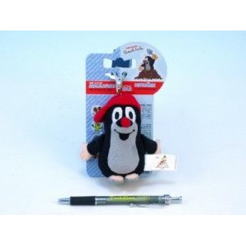 Krtek s kšiltovkou a karabinou plyš 10cm 32035902 Krtek s kšiltovkou a karabinou plyš 10cm 32035902