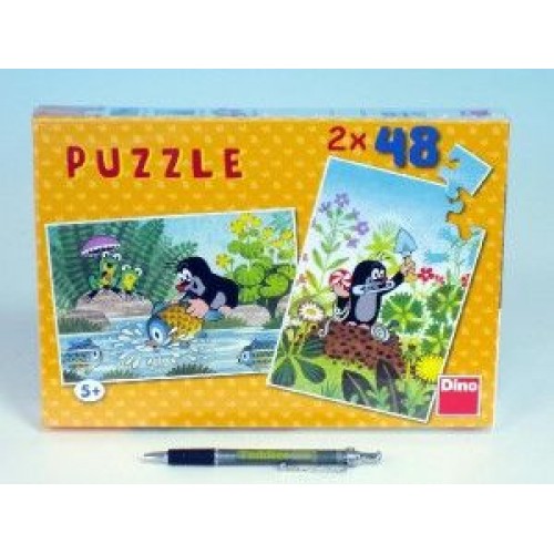 Puzzle Krtek 26,4x18,1cm 2x48 dílků 21381254 Puzzle Krtek 26,4x18,1cm 2x48 dílků 21381254