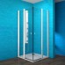 TEIKO Emotion ESKRH 2/90 Sprchový kout 90x90x190cm, elox V336090N55T12002