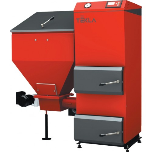 TEKLA Draco 75 kW Automatický ocelový kotel, násypka vpravo TEKLA Draco 75 kW Automatický ocelový kotel, násypka vpravo