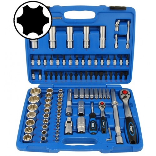 Gola sada 1/4" - 1/2", Super-Lock 4 - 32 mm, 94 dílů, 100-00107 Gola sada 1/4" - 1/2", Super-Lock 4 - 32 mm, 94 dílů, 100-00107