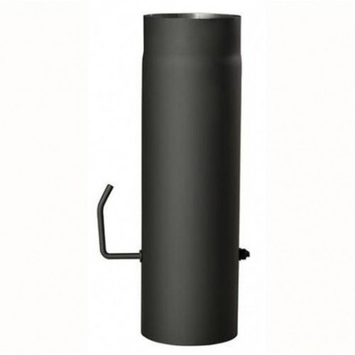 Trubka kouřovodu s klapkou 160mm/500mm (2) černá