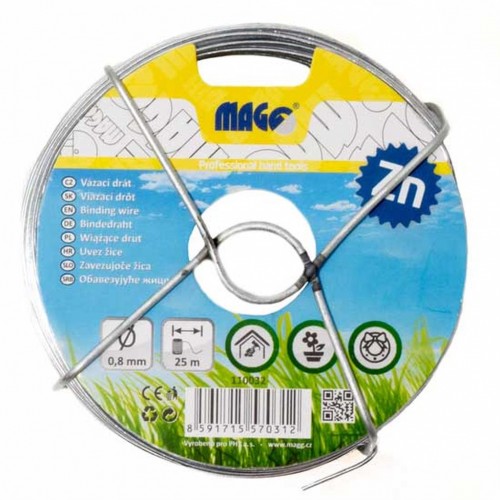 Vázací drát Zn 0,8 mm, délka 25 m 110032