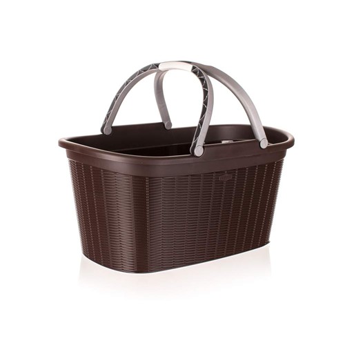 VETRO-PLUS RATTAN Koš na prádlo s uchy 58x38x29,5cm 35 l, tmavě hnědý 55PRO176B VETRO-PLUS RATTAN Koš na prádlo s uchy 58x38x29,5cm 35 l, tmavě hnědý 55PRO176B