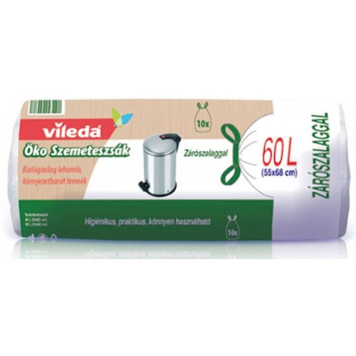 VILEDA ECO Pytle na odpadky 60 L (10ks) – Zatahovací 148042 VILEDA ECO Pytle na odpadky 60 L (10ks) – Zatahovací 148042