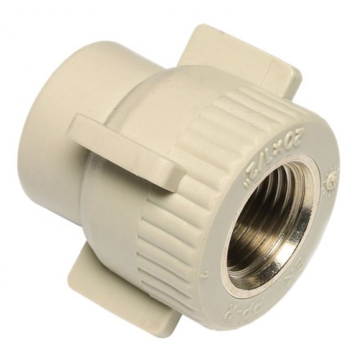 PPR přechodka s kovovým závitem vnitřním s křížem 20 x 1/2", 60522012 PPR přechodka s kovovým závitem vnitřním s křížem 20 x 1/2", 60522012