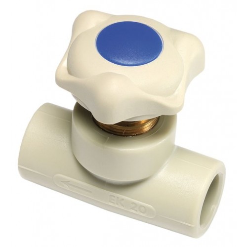 PPR ventil přímý plastový 63mm, 6060630 PPR ventil přímý plastový 63mm, 6060630