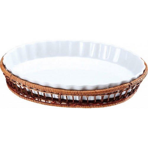WELLBERG Porcelánová mísa v košíku ovál velký 33 x 24 cm WB-10307 WELLBERG Porcelánová mísa v košíku ovál velký 33 x 24 cm WB-10307