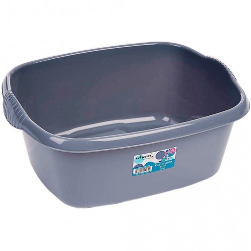 WHAM umyvadlo hranaté 39X32cm 12l stříbrné 11285 WHAM umyvadlo hranaté 39X32cm 12l stříbrné 11285
