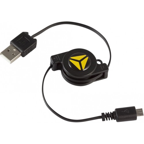 YENKEE YCU 100R BK kabel USB svinovací 45010452 YENKEE YCU 100R BK kabel USB svinovací 45010452