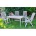 Zahradní stůl HOLIDAY 130x77x76cm, šedá 11420