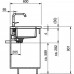 Franke Kubus KBX 110-55, 580x430mm, nerezový dřez 122.0502.932
