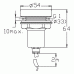 Halogenová lampa 12V/35W, chrom POLYSAN