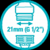 Gardena G 1/2" Šroubení 21 mm 18220-29