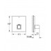 GROHE Grohtherm Cube - Termostatická centrální baterie pod omítku, chrom 19961000