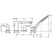 Hansgrohe METRIS NEW Čtyřotvorová vanová baterie chrom 31442000