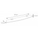SAPHO SISSI police 600x115mm, chrom/sklo satin 33196013