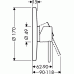 Hansgrohe AXOR UNO2 Termostat pod omítku, chrom 38375000