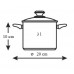 BANQUET Kastrol 20cm, 3,0L Matte New Line 48ES0505CS20-A