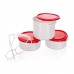 BANQUET 3-dílný plastový jídlonosič Apetit 55LNCHB3PC
