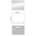SAPHO WEGA 60092 zrcadlo 100x80cm s policí