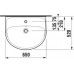 Jika LYRA PLUS umyvadlo 65x52cm s otvorem H8143840001041