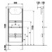 Jika PRO URINAL SYSTEM podomítkový modul pro urinál 8.9365.7.000.000.1