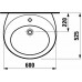 LAUFEN IL BAGNO ALESSI ONE Umyvadlo 60x52,5 s otvorem, WG 8.1097.2.797.104.1