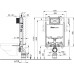 ALCAPLAST Renovmodul Slim - Předstěnový instalační systém pro zazdívání A1115B/1000