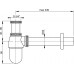 ALCAPLAST Sifon umyvadlový kov průměr 32mm s převlečnou maticí 5/4" A431