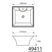 AQUALINE Keramické umyvadlo na desku 49411