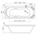 Roltechnik CLASSIC NEO 150x70 Obdélníková vana 9490000