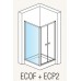 RONAL ECP2 ECO-Line dvoukřídlé dveře, 100cm, aluchrom/durlux ECP210005022