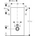 Geberit Monolith Sanitární modul pro závěsné WC, 101 cm, máta /hliník 131.022.SL.5