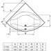 IDEAL Standard ACTIVE rohová vana 140 x 140 cm K182401