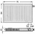 Kermi Therm X2 Profil-V deskový radiátor 11 600 / 2000 FTV110602001R1K