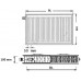 Kermi Therm X2 Profil-V deskový radiátor 22 500 / 2000 FTV220502001L1K