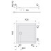 KOLO Terra čtvercová sprchová vanička 90 x 90 cm XBK1790000