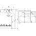 KOLO Twins umyvadlo 50 cm, uvnitř oválné, s otvorem pro baterii, s přepadem, Reflex L51151900